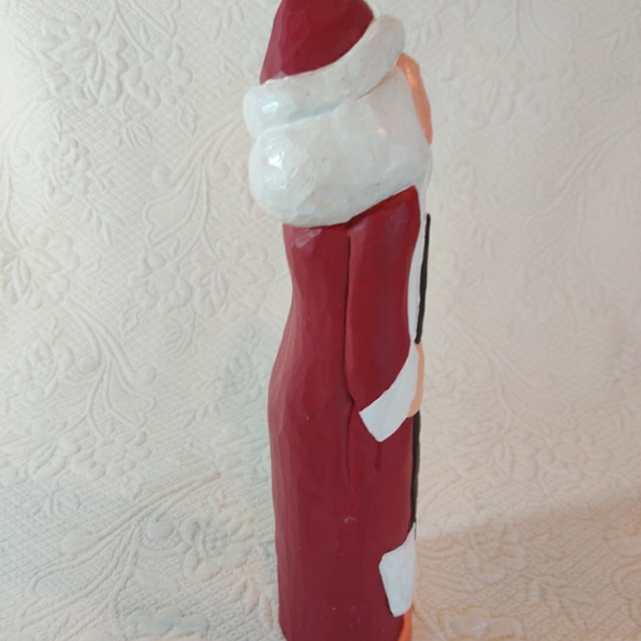 Eddie Walker Original Carvings Santa 12” Tall W/Goose Folk Primitive Vintage - Picture 2 of 8